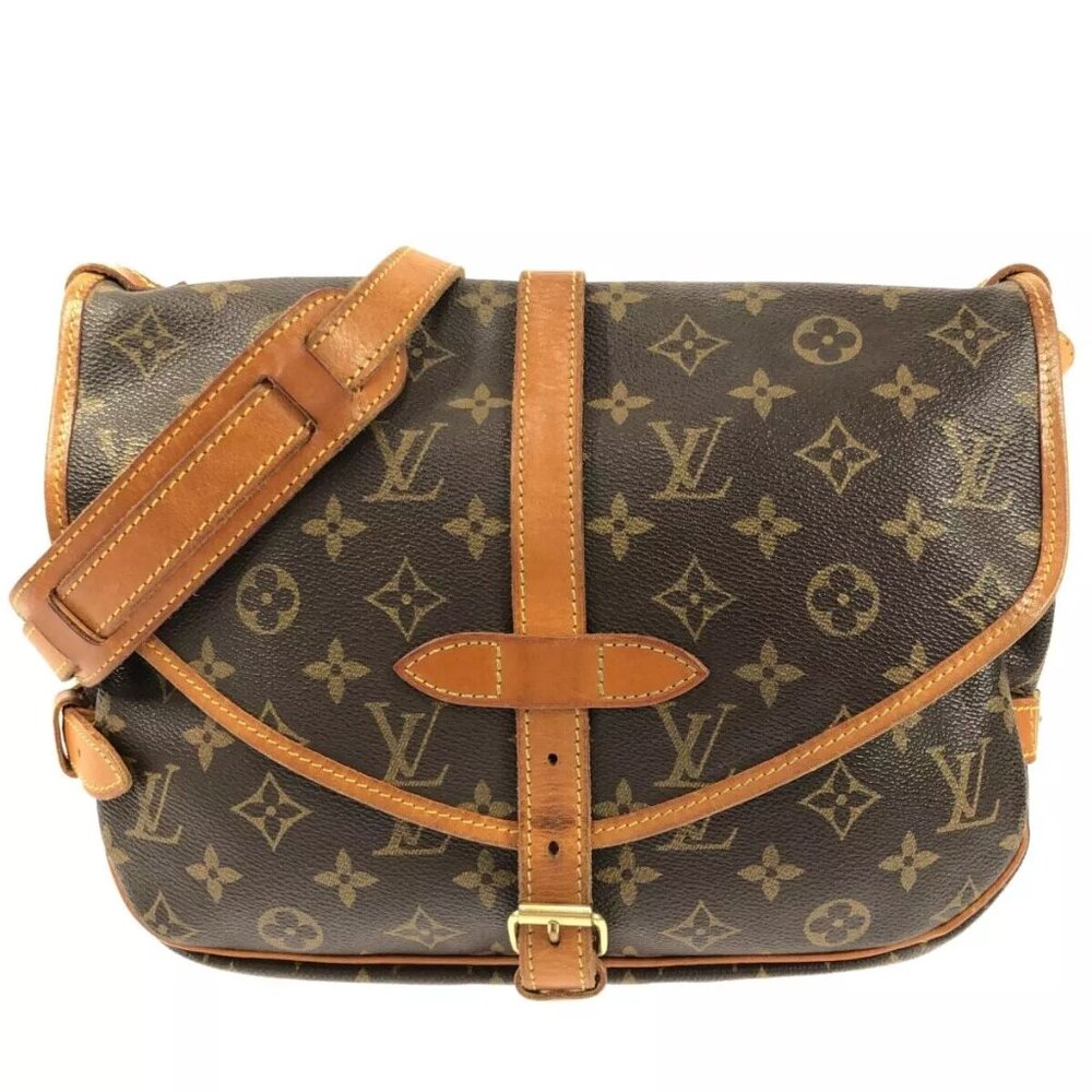 LOUIS VUITTON Saumur Monogram Shoulder Bag Monogram Canvas 574-020325 - Picture 1 of 14